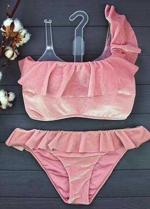 Бархатний купальник роздільний жіночий calzedonia