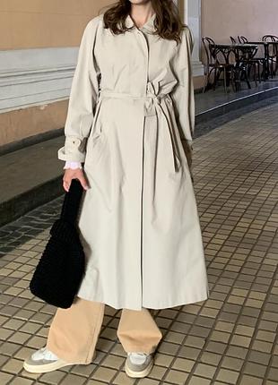 Сірий тренч