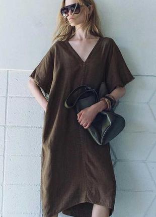 Туніка zara плаття льон