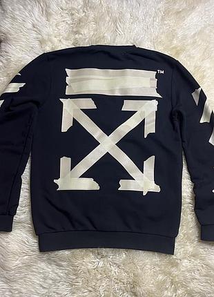 Світшот off-white tape diag arrows  size l original