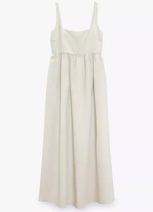 Платье zara лимитированная коллекция лиоцелл+лён