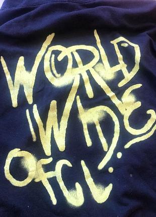 Худі чорне worldwide ofcl оверсайз