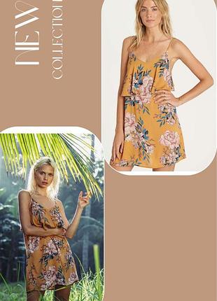 Стильне легке плаття в принт billabong платье