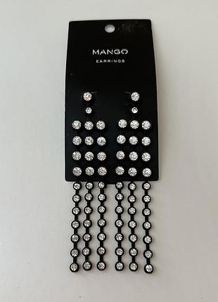 Сережки mango серьги