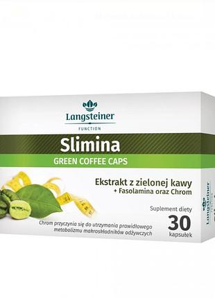 Диетическая добавка slimina " зеленый кофе+ хром" languiner, 30 капсул