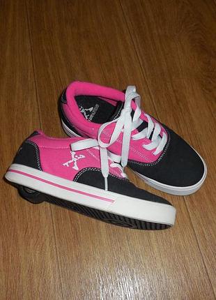 Роликовые кроссовки на колёсиках  heelys * sidewalk sports* р. 35 (22.5 см)
