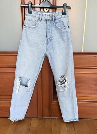 Джинси zara нові колекції блакитні