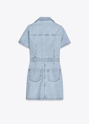 Сукня жіноча блакитна коротка zara new2 фото