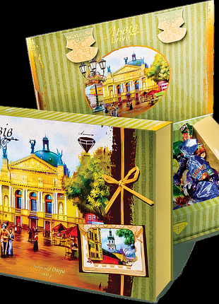 Набор конфет лентов аметист плюс художественная коробка (213671)