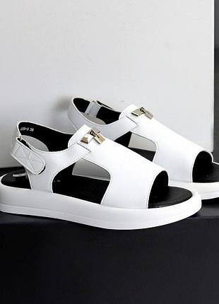 Босоножки "lins", белая, натуральная кожа