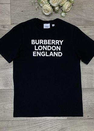 Черная футболка burberry london england, оригинал, р.s-m