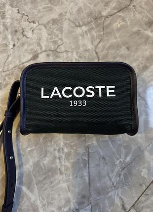 Міні-сумка чоловіча lacoste оригінал темно-зеленого кольору