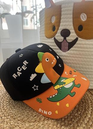 Яскрава,дитяча кепка діно (47~53 см. обʼєм голови).
