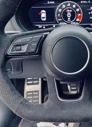 Чехол на руль автомобиля своими руками противоскользящая замша для audi a1 8x a3 8v s3 a4 b9 s4 a5 r4 фото
