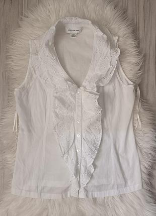 Блуза с прошвой, нарядная майка блуза