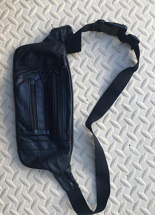 Кожана нагрудна поясна сумочка toni