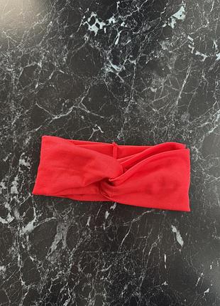 Повязка чалма красная двойная
