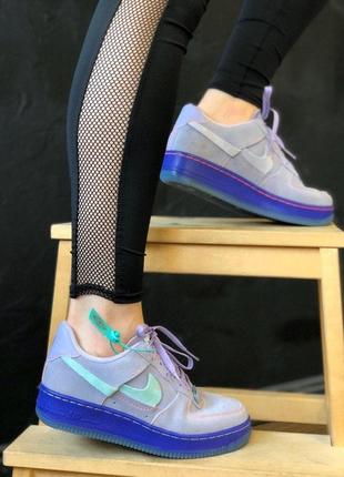 Nike air force 1 violet/blue🆕 шикарные кроссовки найк🆕 купить наложенный платёж