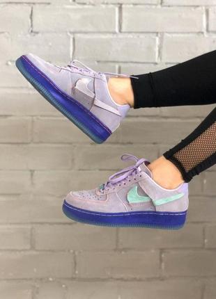 Nike air force 1 violet/blue🆕 шикарные кроссовки найк🆕 купить наложенный платёж3 фото