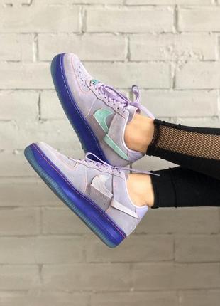 Nike air force 1 violet/blue🆕 шикарные кроссовки найк🆕 купить наложенный платёж7 фото