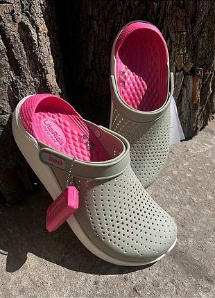 Literide clog pearl/white крокси сабо crocs literide clog pearl/white literide clog pearl/white