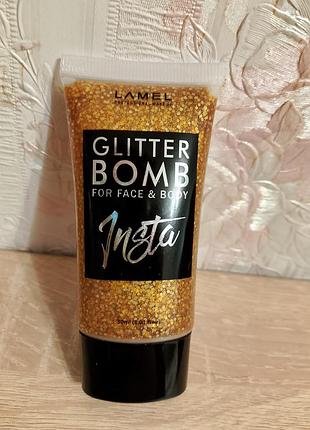 Глітер гель glitter bomb від lamel