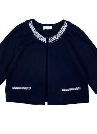 Красивый жакет вышитый камнями pinko
