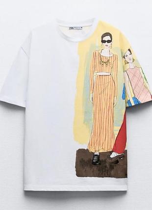 Zara футболка жіноча розмір s оверсайз