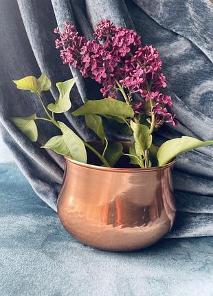 ❤️ кашпо ❤️ для квітів вазон ринка мідь вінтаж швеція