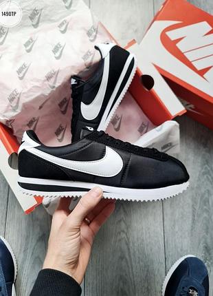 Nike cortez black/white кросівки чоловічі найк кортез кроссовки кросовки