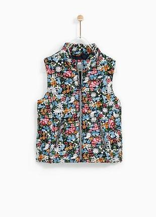 Тепла жилеточка для дівчинки від zara