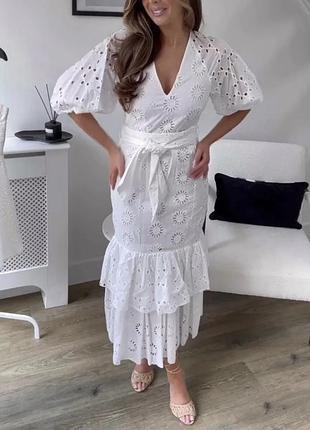 Плаття з прошви zara
