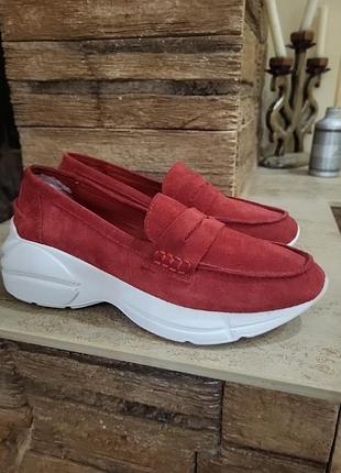 Мокасины из натуральной замши