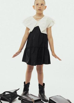 Ошатна сукня поплін з воланами zara girls.