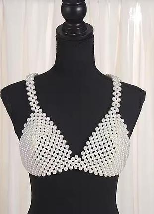 Топ ліф корсет з перлин