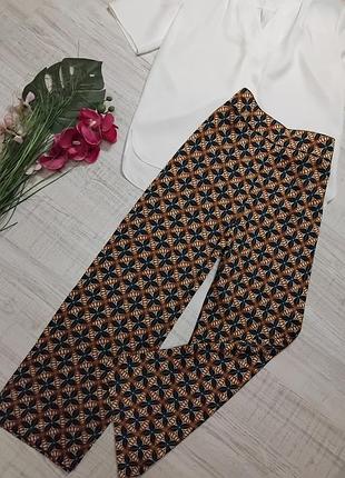 Легкие широкие брюки zara сатиновые женские брюки новые