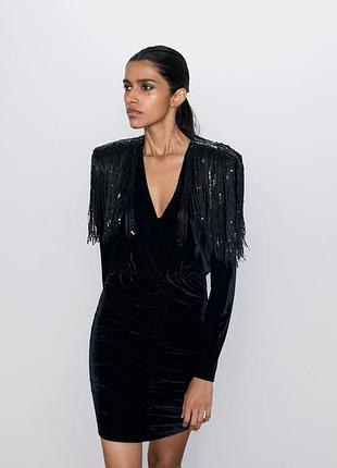 Сукня жіноча  велюрова zara