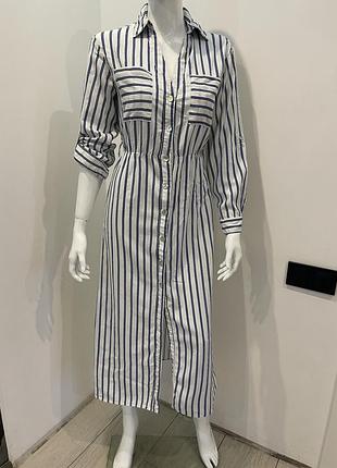 Лляне плаття zara