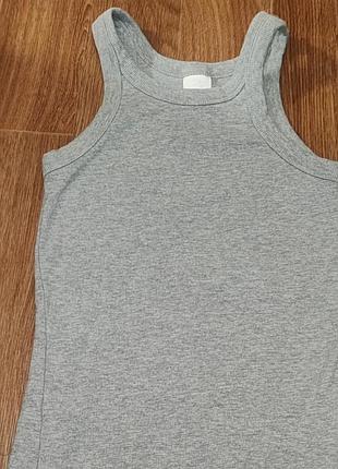 Майка h&m в рубчик