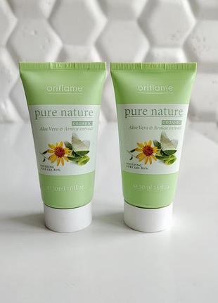 Увлажняющий гель для лица алое вера и арника oriflame pure nature