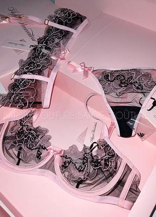 Комплект белья мирового бренда agent provocateur оригинал 70dd (32dd), 75в (34в) / s (2)