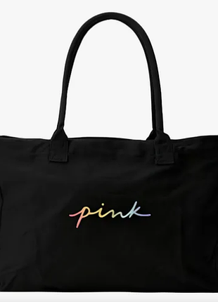 Victorias secret сумка шоппер pink preta grande original