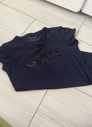 Guess футболка синя m