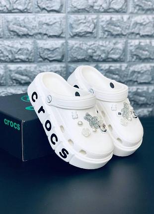 Женски летние шлепанцы(сланца) crocs, женские сланцы летние серые crocs