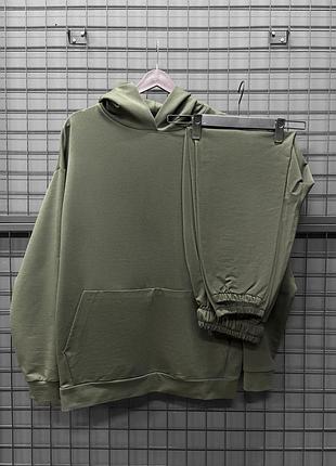 Костюм oversize база хакі