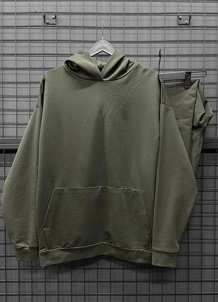 Костюм oversize база хакі3 фото