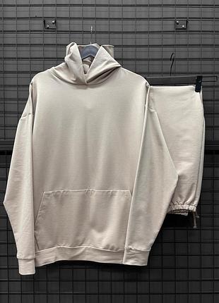 Костюм oversize база бежевий