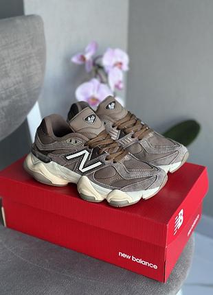 Женские кроссовки new balance 9060 Year brown mahogany консультатор 9060 замша сетка