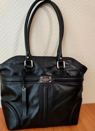 Paul costelloe dressage черная кожаная женская сумка