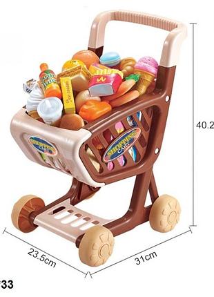 Іграшковий набір "візок з продуктами"